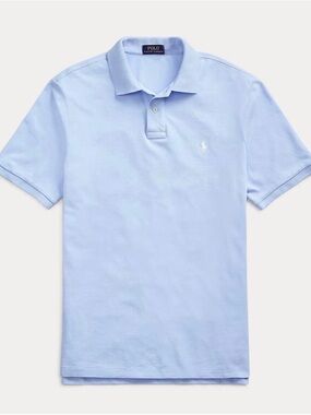 Polo by Ralph Lauren Light Blue Pique Polo Shirt